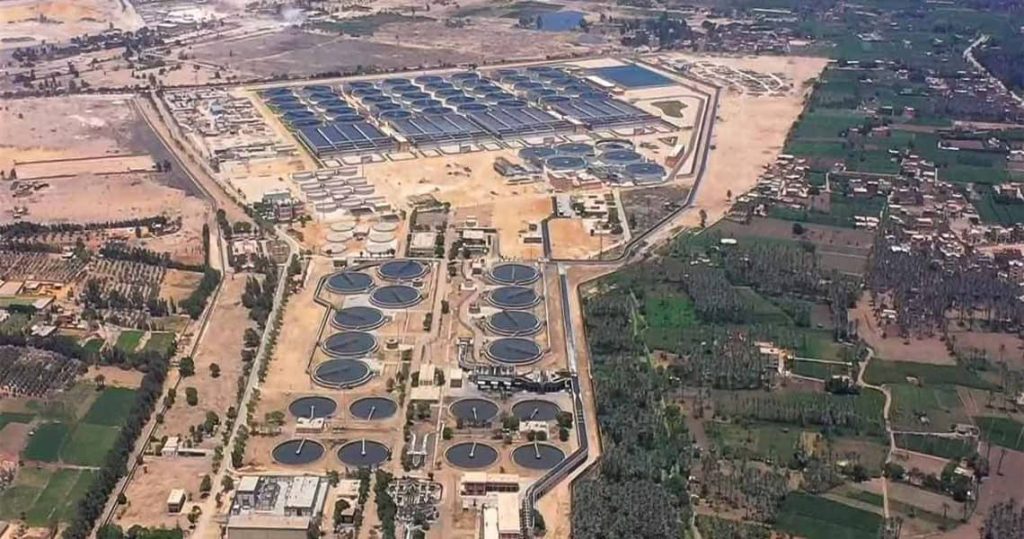 محطة معالجة صرف صحي أبو رواش – الجهاز التنفيذى لمياه الشرب والصرف الصحى